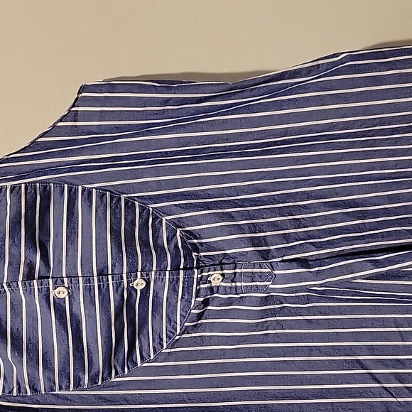 ❤️ NILI LOTAN BLUE WHITE COTTON DRESS WITH POCKETS, MEDIUM - Picture 5 of 10